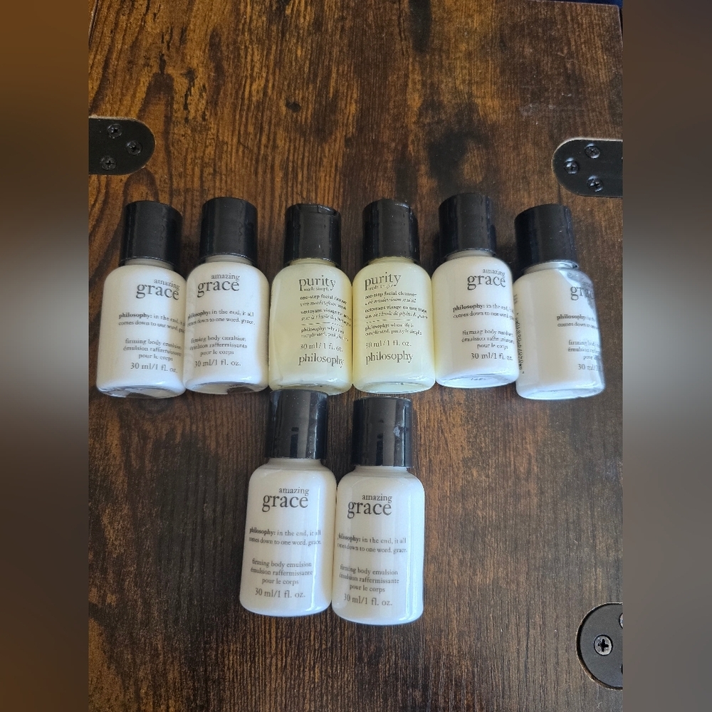 Philosophy, Amazing Grace Body Emulsion & Purity Facial Cleanser Minis BUNDLE!